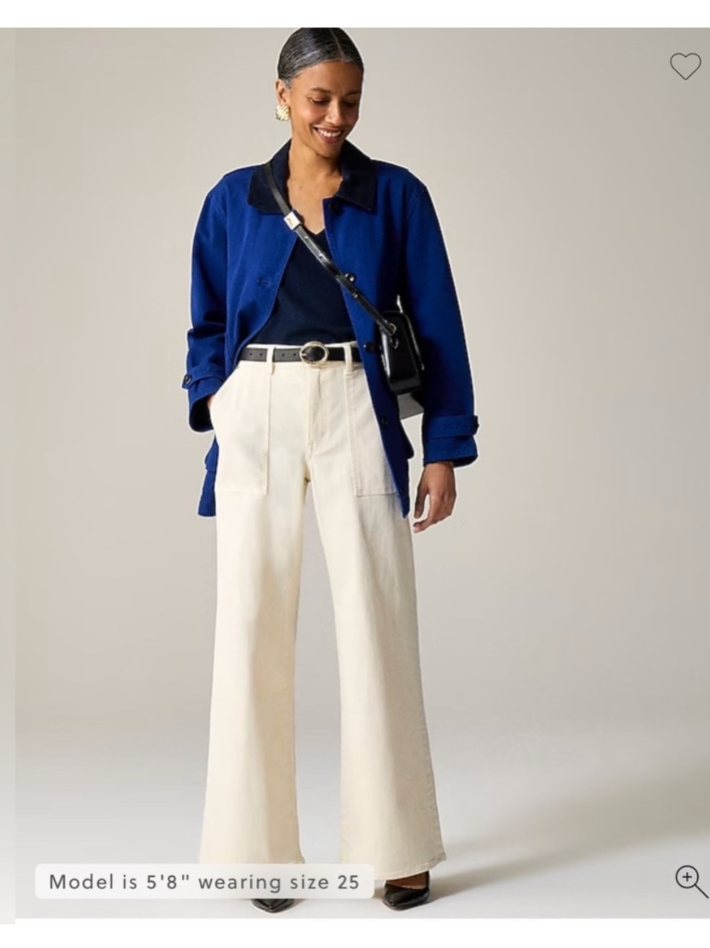 NWT J Crew Camp Pocket Wide Leg Jeans
